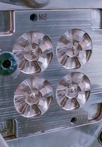 Injection molding fan blade