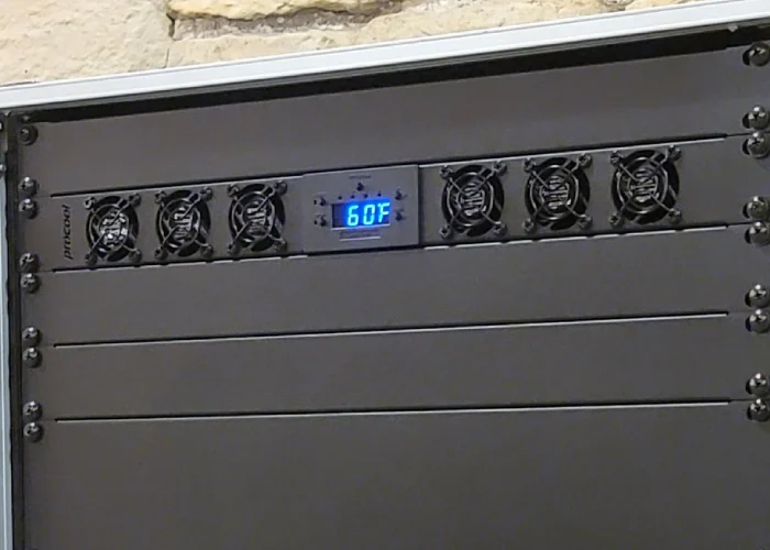 Industrial power supply cooling fan systems