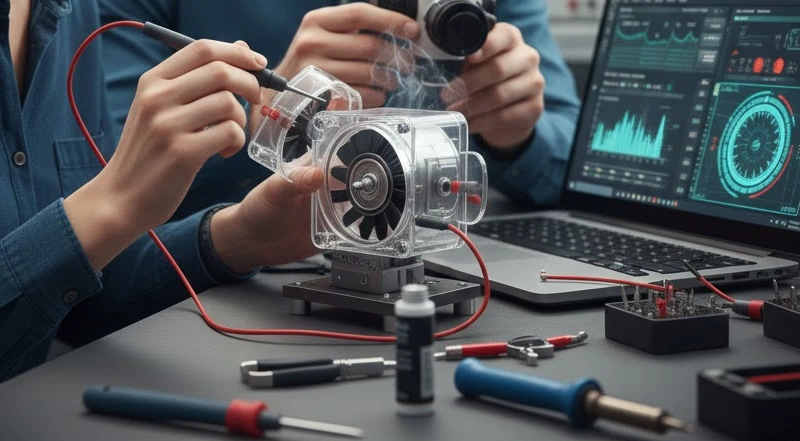 performance check mini centrifugal blower fans bearings and lubrication
