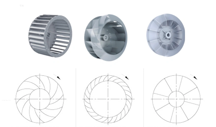 types of centrifugal fans