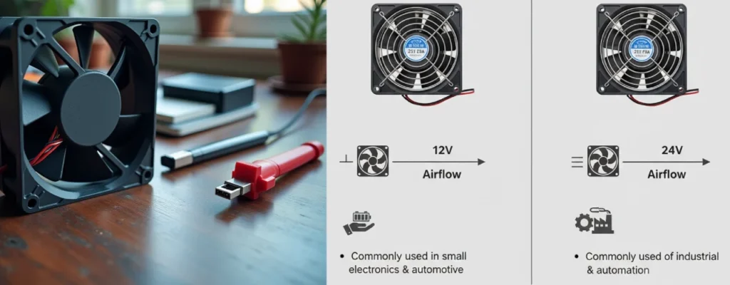 12v vs 24v fan