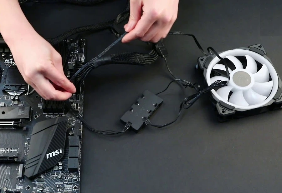 how to connect rgb fans to motherboard