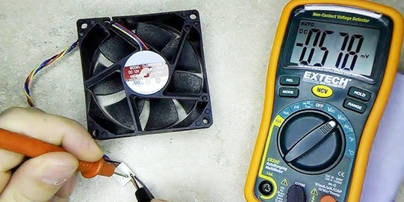 how to test 12 volt dc fan