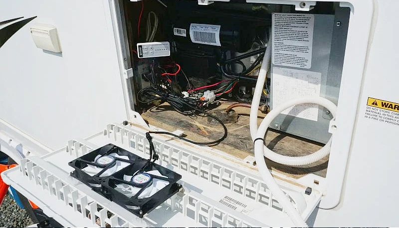 rv fridge fan not working