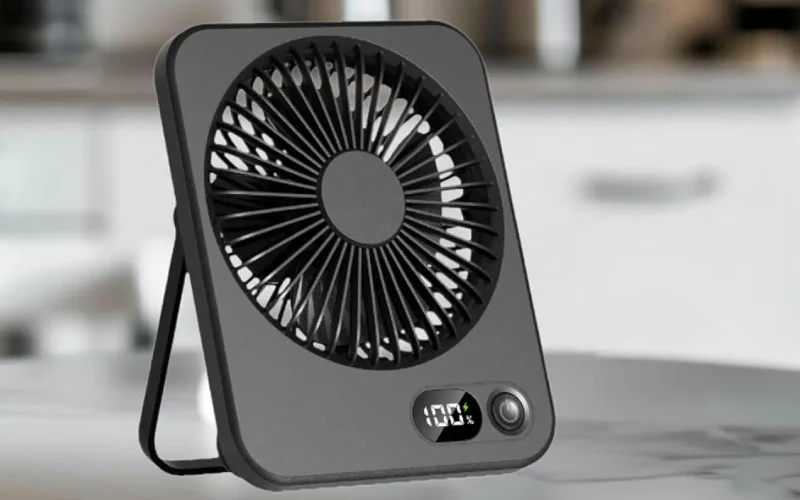 small black fan heater