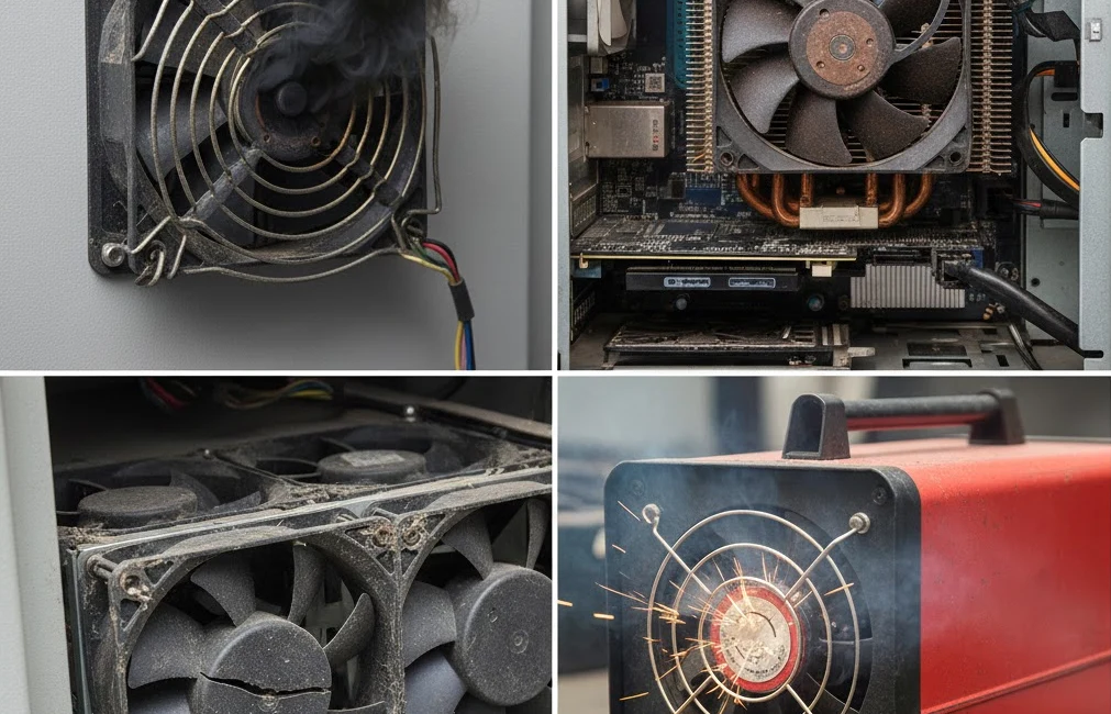 what happens to an overheated fan motor