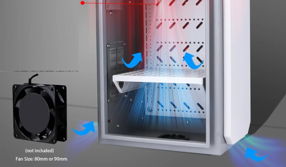 12v ac fan for control panels