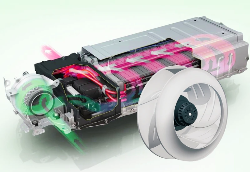 Battery Cooling Fan of electric vehicle