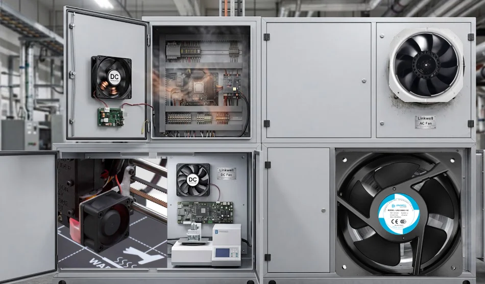 ac vs dc fan real application scenarios