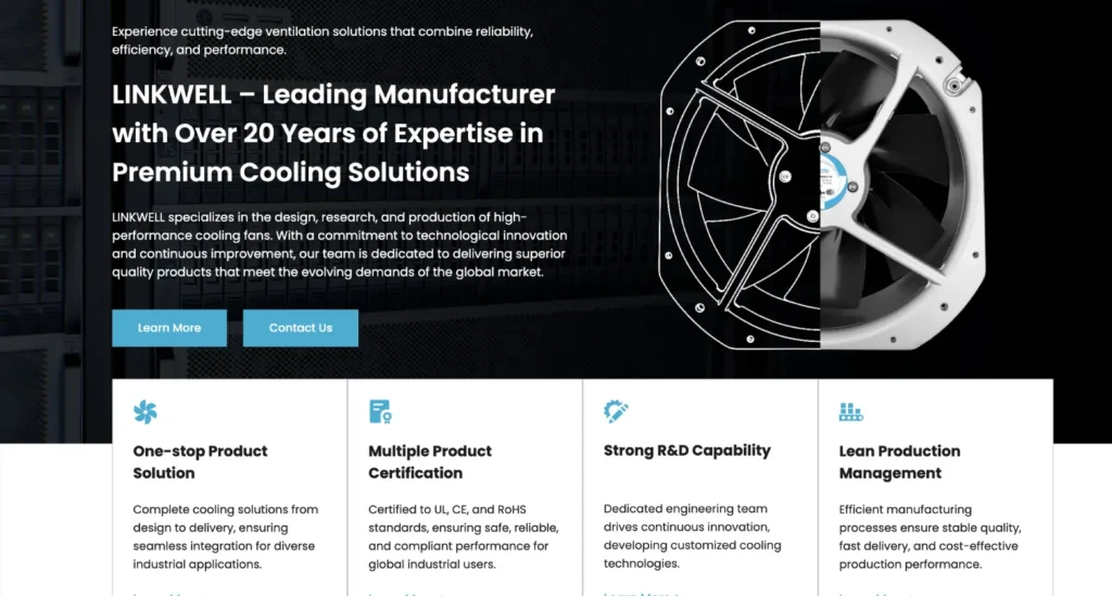 axial fan manufacturers linkwell