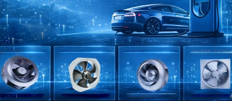 cooling fans for ev charging stations system overview