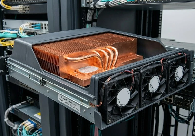 cooling fans & heatsinks for Server racks & telecom