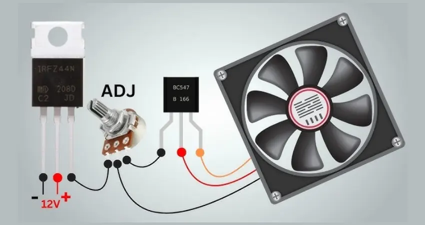 how to control 12v dc fan speed