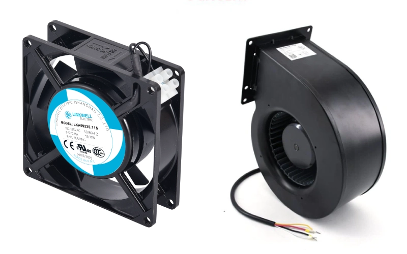 radial fan vs axial fan