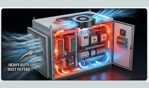axial vs centrifugal fan for electrical cabinet cooling