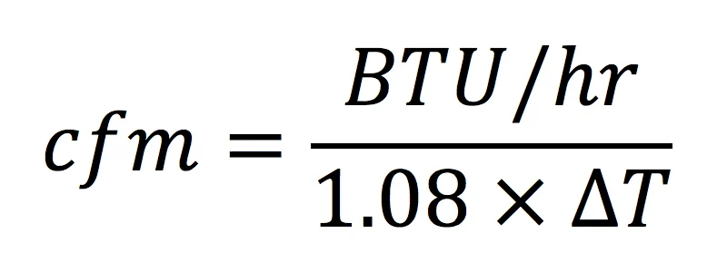 cfm formula schematic