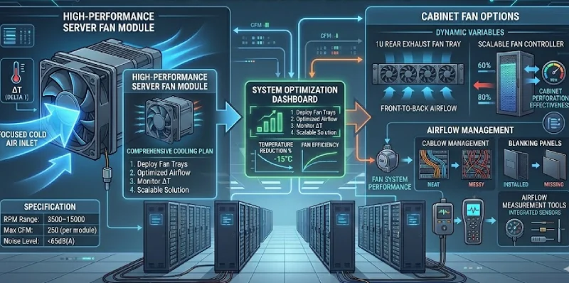 fan for server racks and data center cabinets