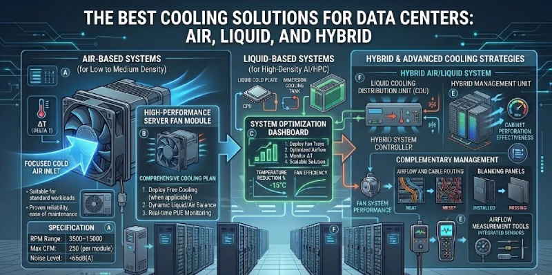 what are the best cooling solutions for data centers