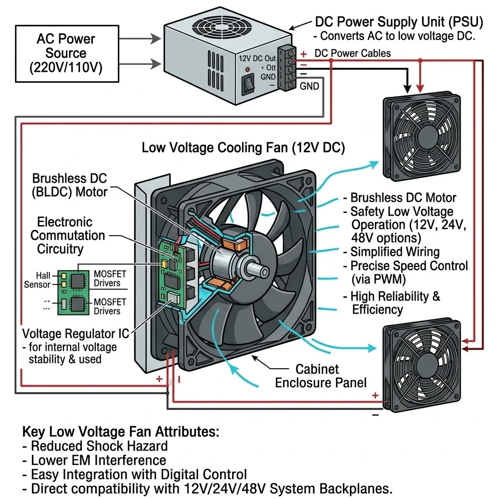 what is a low voltage fan