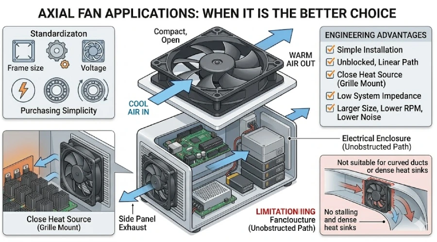 when an axial fan is the better choice
