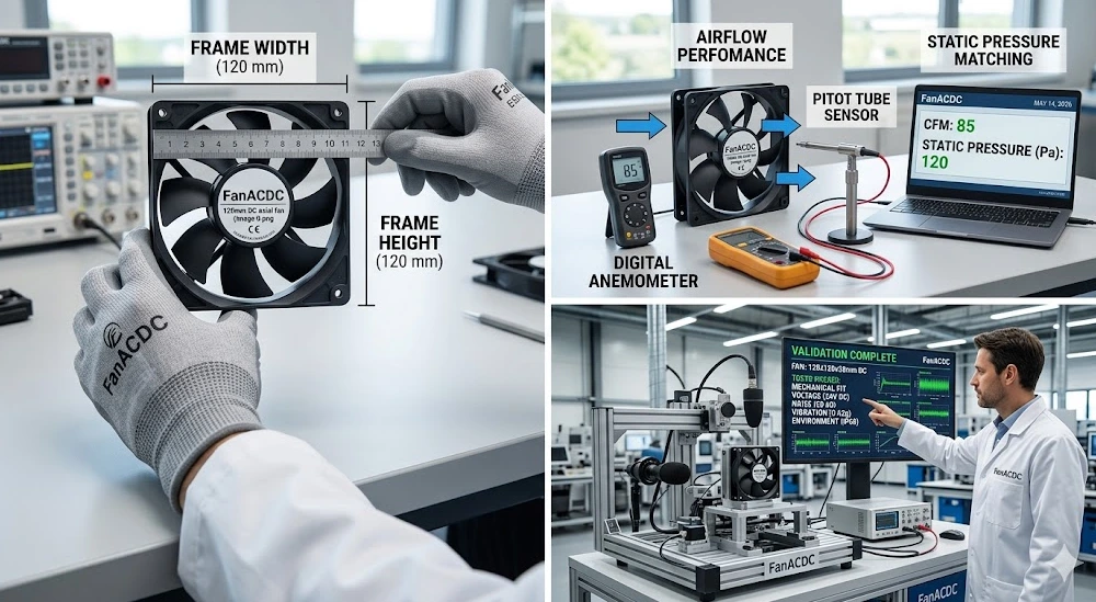 How to Measure an Industrial Cooling Fan Size