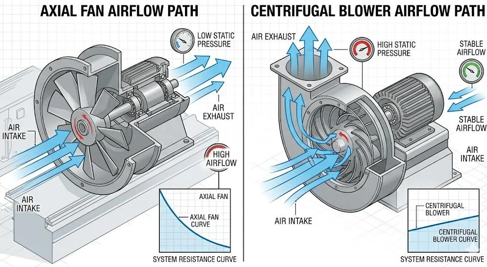 Match the Fan Type to the Airflow Path