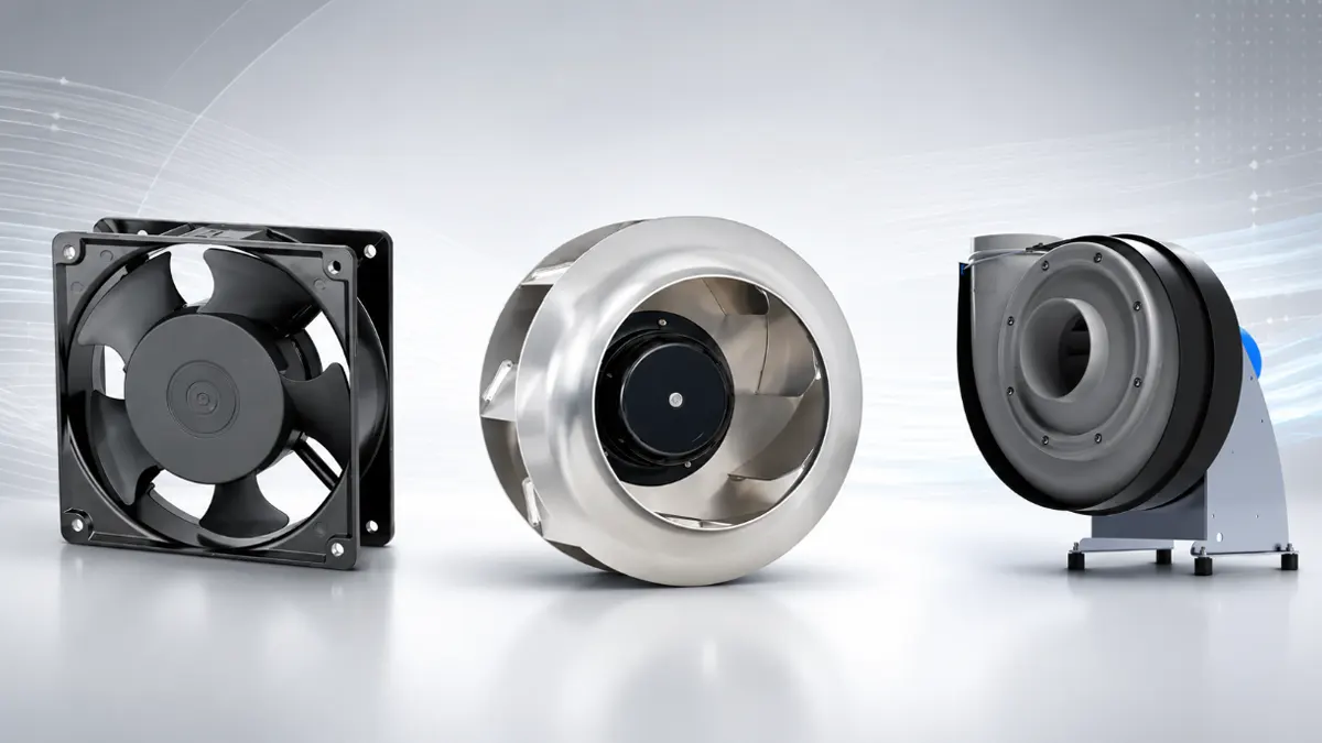 axial fan vs centrifugal fan vs radial fan