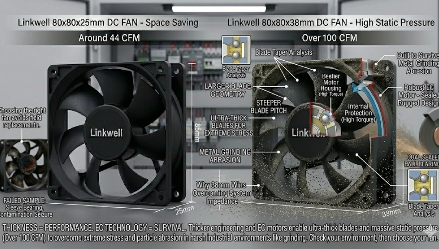 environment changes fan lifespan