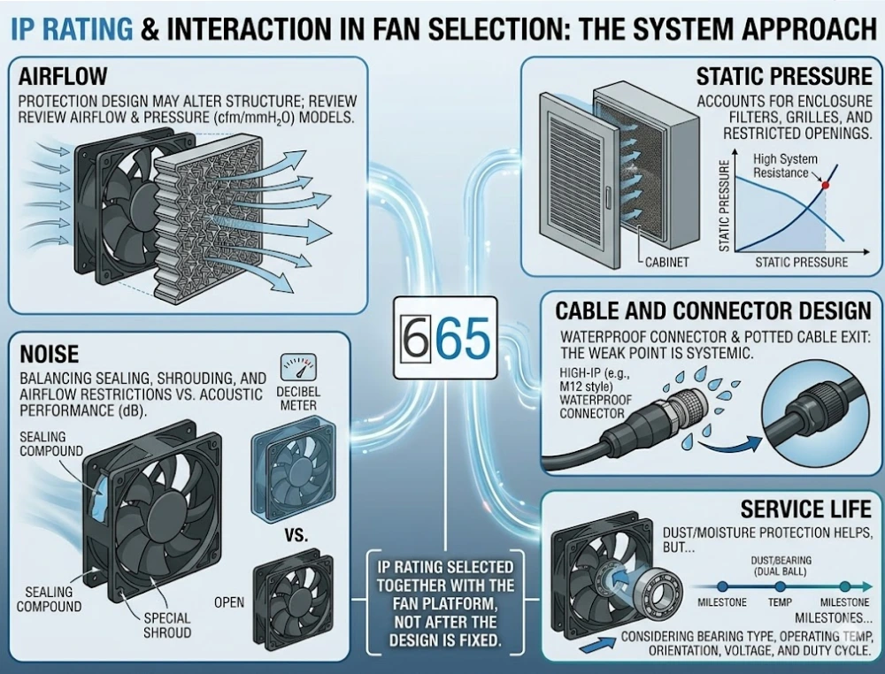 how ip rating affects fan selection