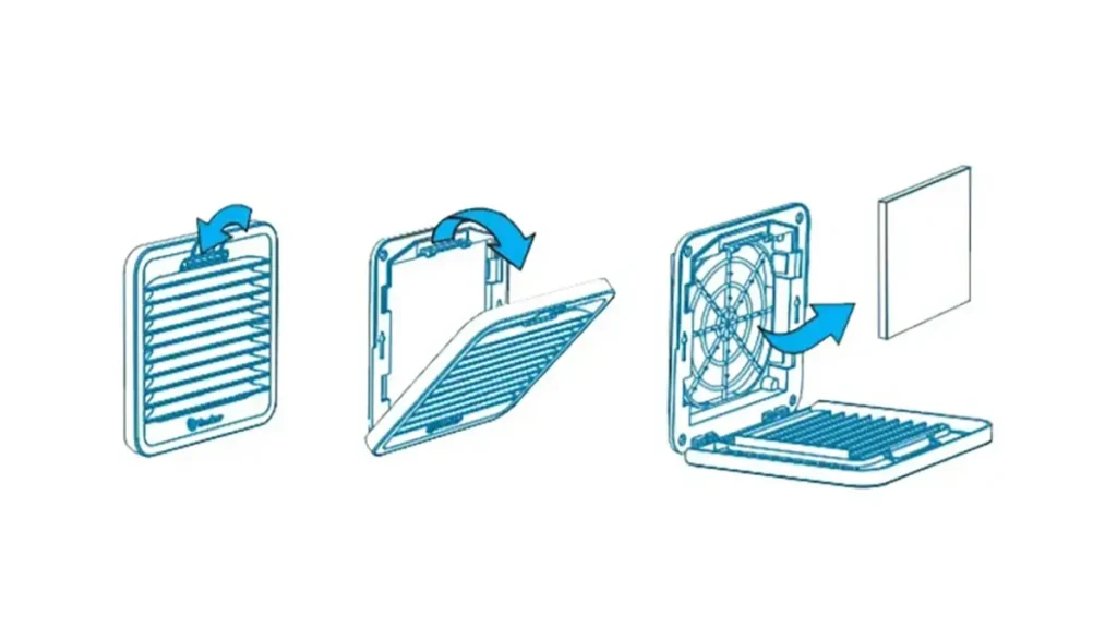 cabinet fan filter replacement