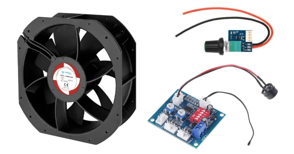 dc axial fan speed control
