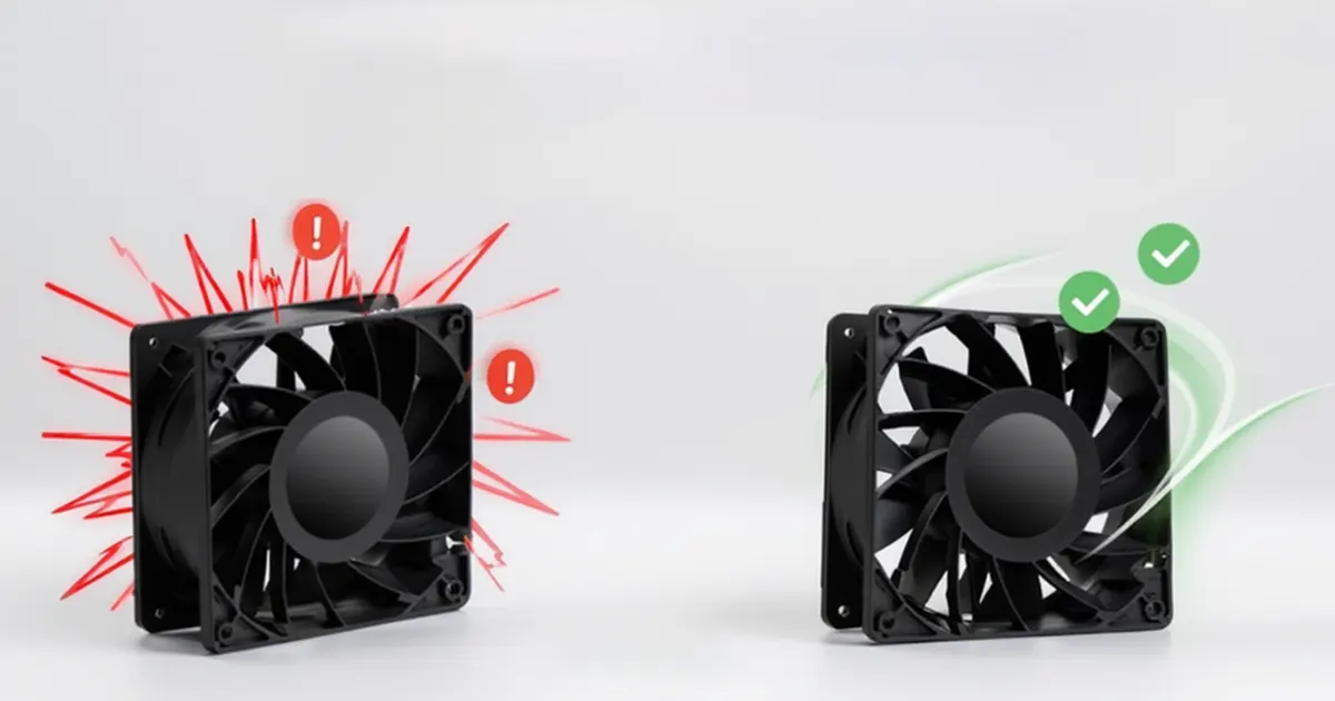 axial fan noise reduction