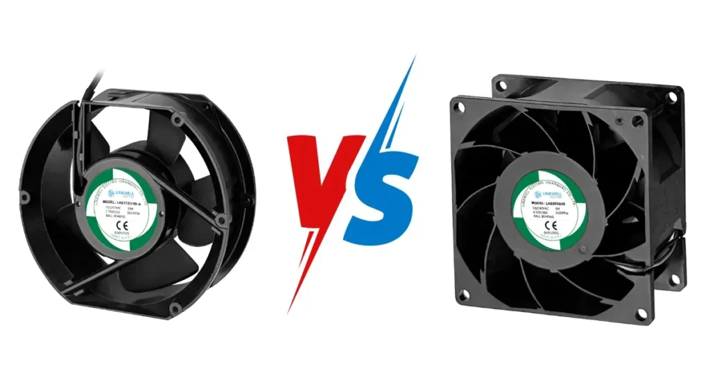 round vs square ec axial fan