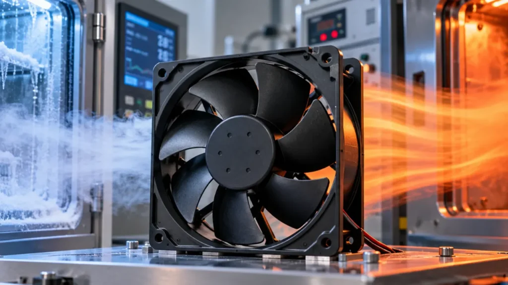 cooling fan operating temperature range