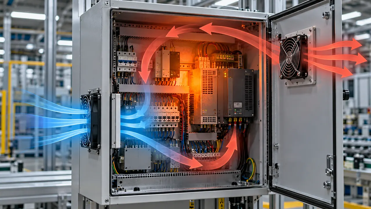 air recirculation in electrical enclosures